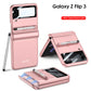 With S Pen Slot Solid Matte Ultra Slim Hard Shockproof Full Protection Cover For Galaxy Z Flip3 5G - GiftJupiter