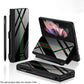 Luxury Painted Tempered Glass Leather Full Protective Cover With S Pen Slot For Samsung Z Fold4 Fold3 5G - GiftJupiter