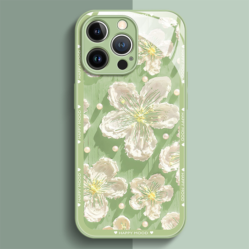 Ins New Oil Painting Flower iPhone Case