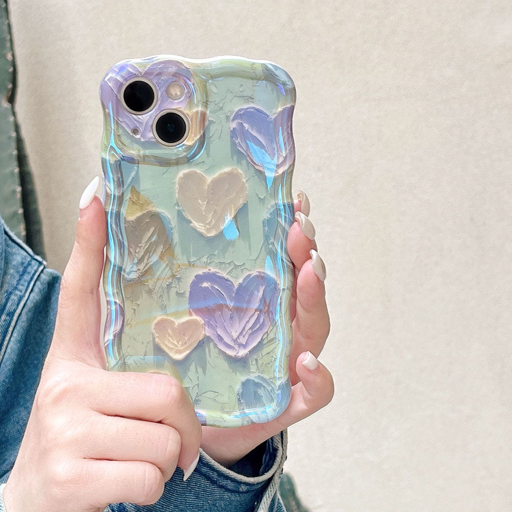 Oil painting heart iPhone case