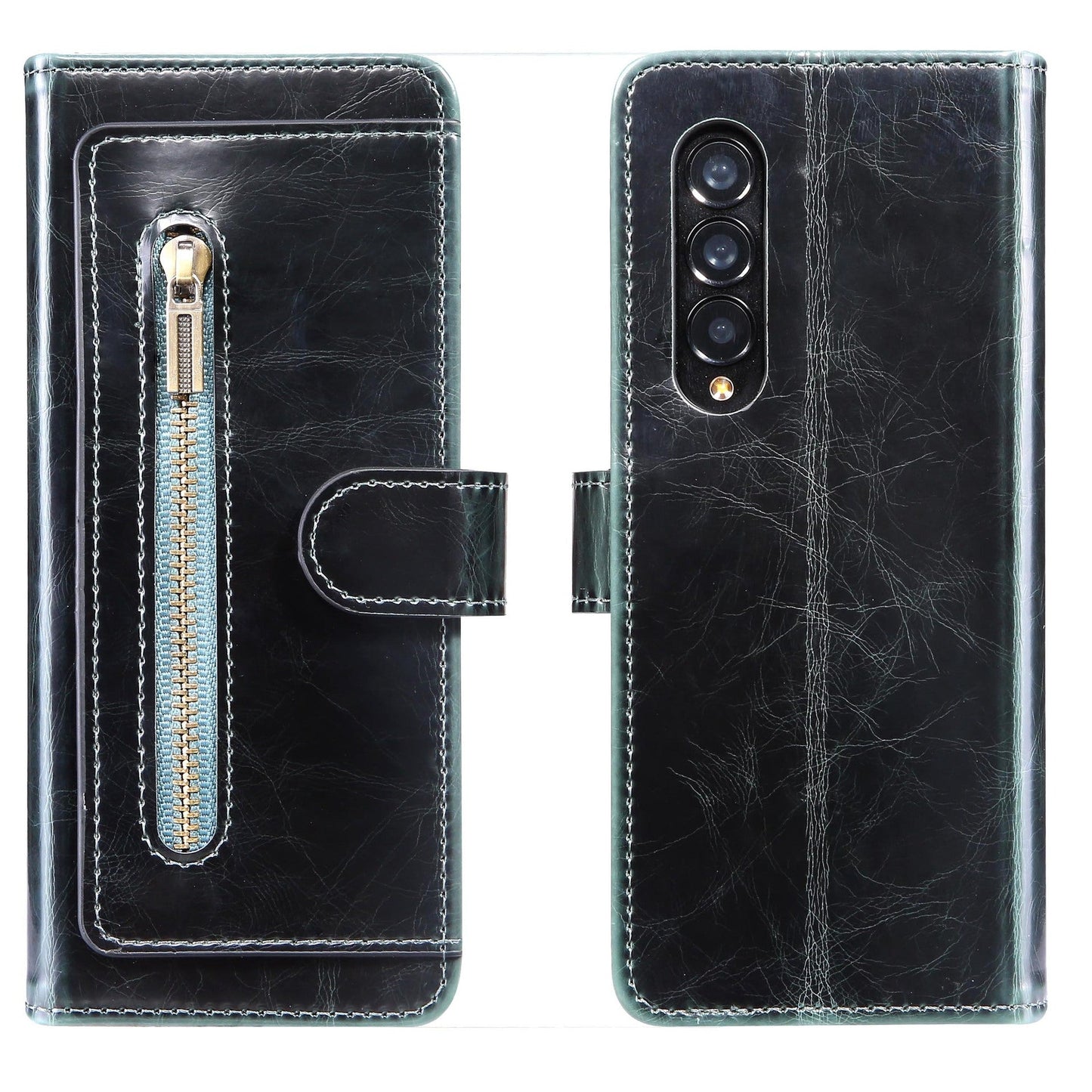 Leather Cardholder Case Wallet Cover For Samsung Galaxy Z Fold3 Fold4 5G - GiftJupiter