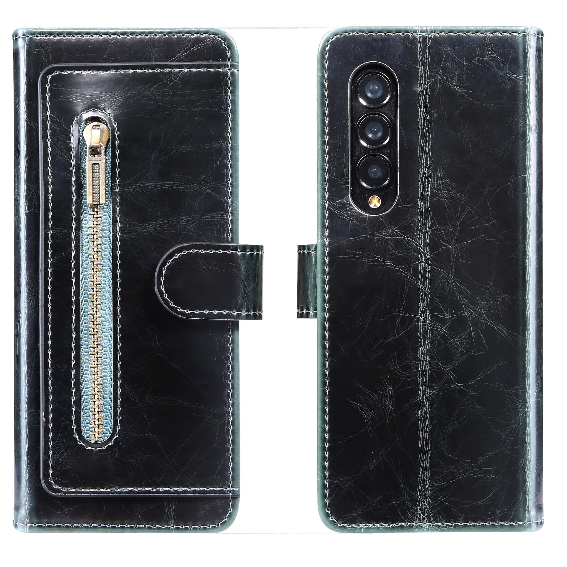 Leather Cardholder Case Wallet Cover For Samsung Galaxy Z Fold3 Fold4 5G - GiftJupiter