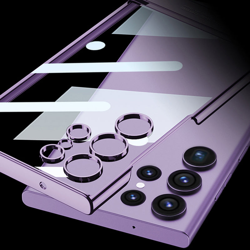 Transparent Plating Triumph Bracket Case For Samsung Galaxy S24 S23 Ultra