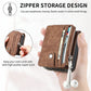 Wallet Case For Samsung Galaxy Z Flip4 Flip3 with Detachable Card Slot Kickstand Zipper - GiftJupiter