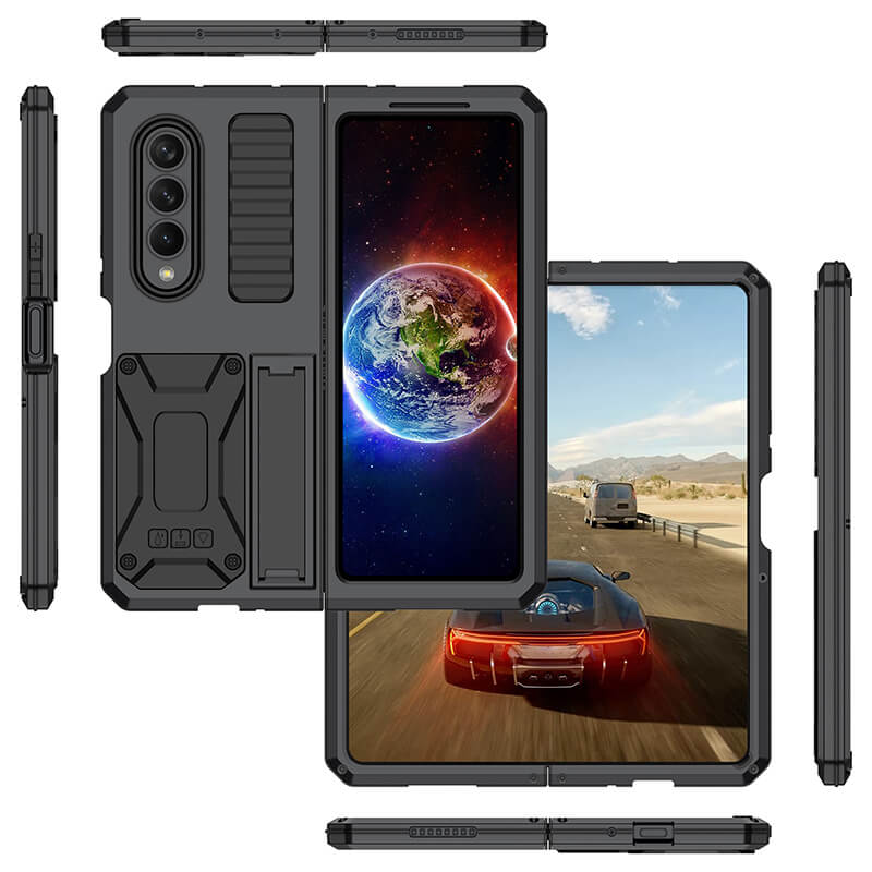 Armor Duty Shock-resistant Dustproof Full Protection Kickstand Cover for Galaxy Z Fold4 5G - GiftJupiter