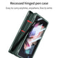 Magnetic Frame Stand All-included Screen Glass Film Case With Hidden S Pen Slot For Samsung Galaxy Z Fold3 Fold4 5G - GiftJupiter