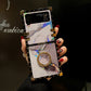 Marble Colorful Ring Phone Case for Samsung Galaxy Z Flip4 Flip3 - GiftJupiter