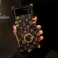Leather Ring Phone Case for Samsung Galaxy Z Flip4 Flip3 - GiftJupiter