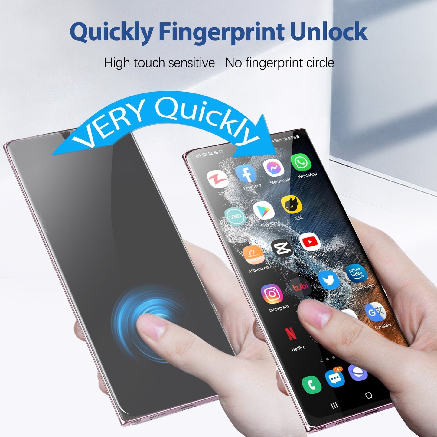 Screen Protector Film With Installation Box For Galaxy S23 / S22 / S21 Ultra