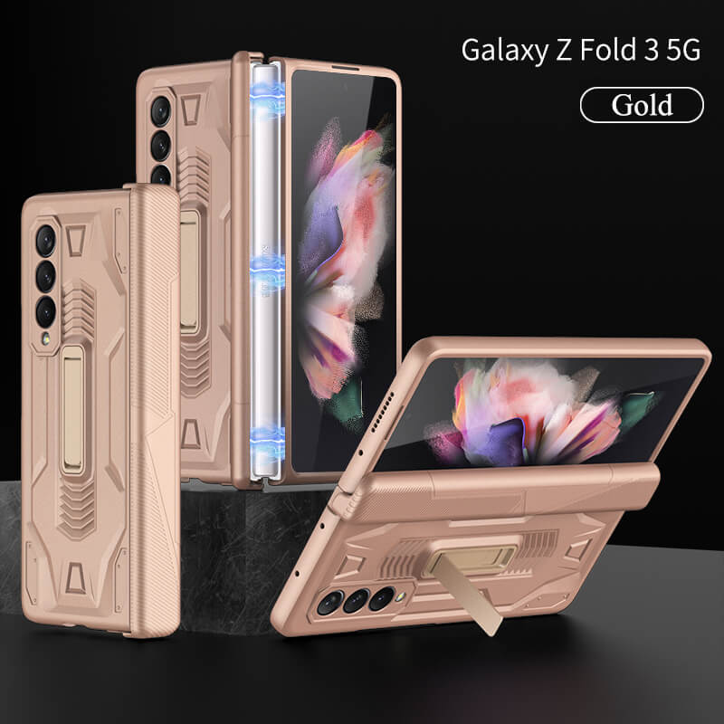 Magnetic Armor All-inclusive Hinge Holder Case For Samsung Galaxy Z Fold3 5G - GiftJupiter