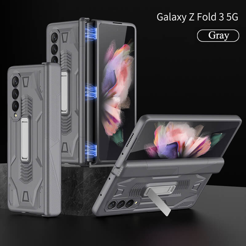 Magnetic Armor All-inclusive Hinge Holder Case For Samsung Galaxy Z Fold3 5G - GiftJupiter