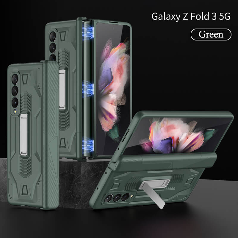 Magnetic Armor All-inclusive Hinge Holder Case For Samsung Galaxy Z Fold3 5G - GiftJupiter