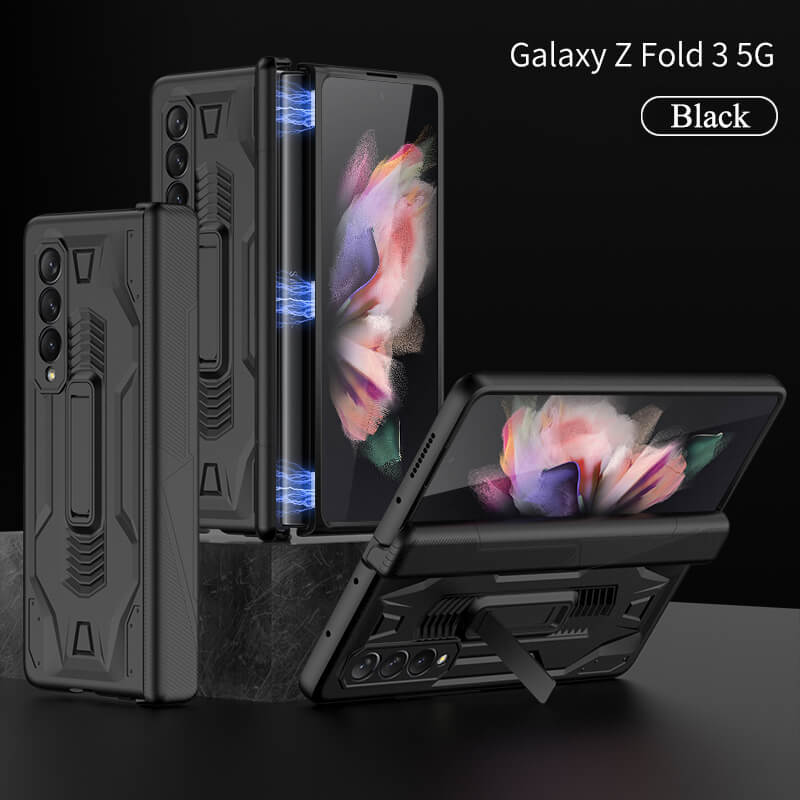 Magnetic Armor All-inclusive Hinge Holder Case For Samsung Galaxy Z Fold3 5G - GiftJupiter