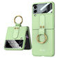 Original Back Screen Glass Matte Hard Cover With Finger-Ring For Samsung Z Flip4 Flip3 5G - GiftJupiter