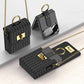 Luxury Leather Mini Phone Bag with Gold Chain For Samsung Galaxy Z Flip4 Flip3 5G - GiftJupiter