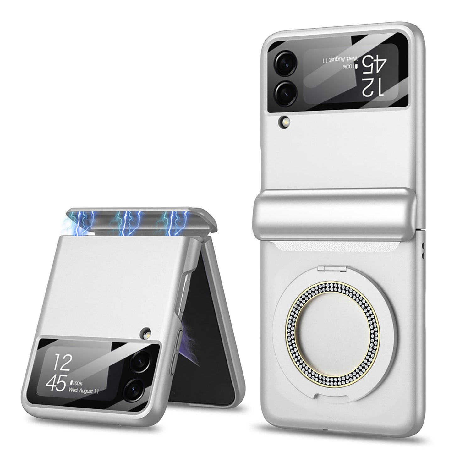 Magnetic Hinge Bracket All-included Shockproof Phone Case For Samsung Galaxy Flip 5/4/3