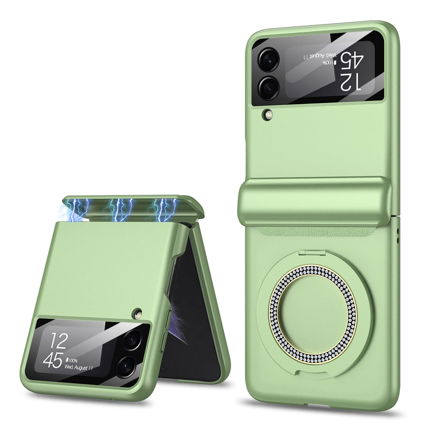 Magnetic Hinge Bracket All-included Shockproof Phone Case For Samsung Galaxy Flip 5/4/3