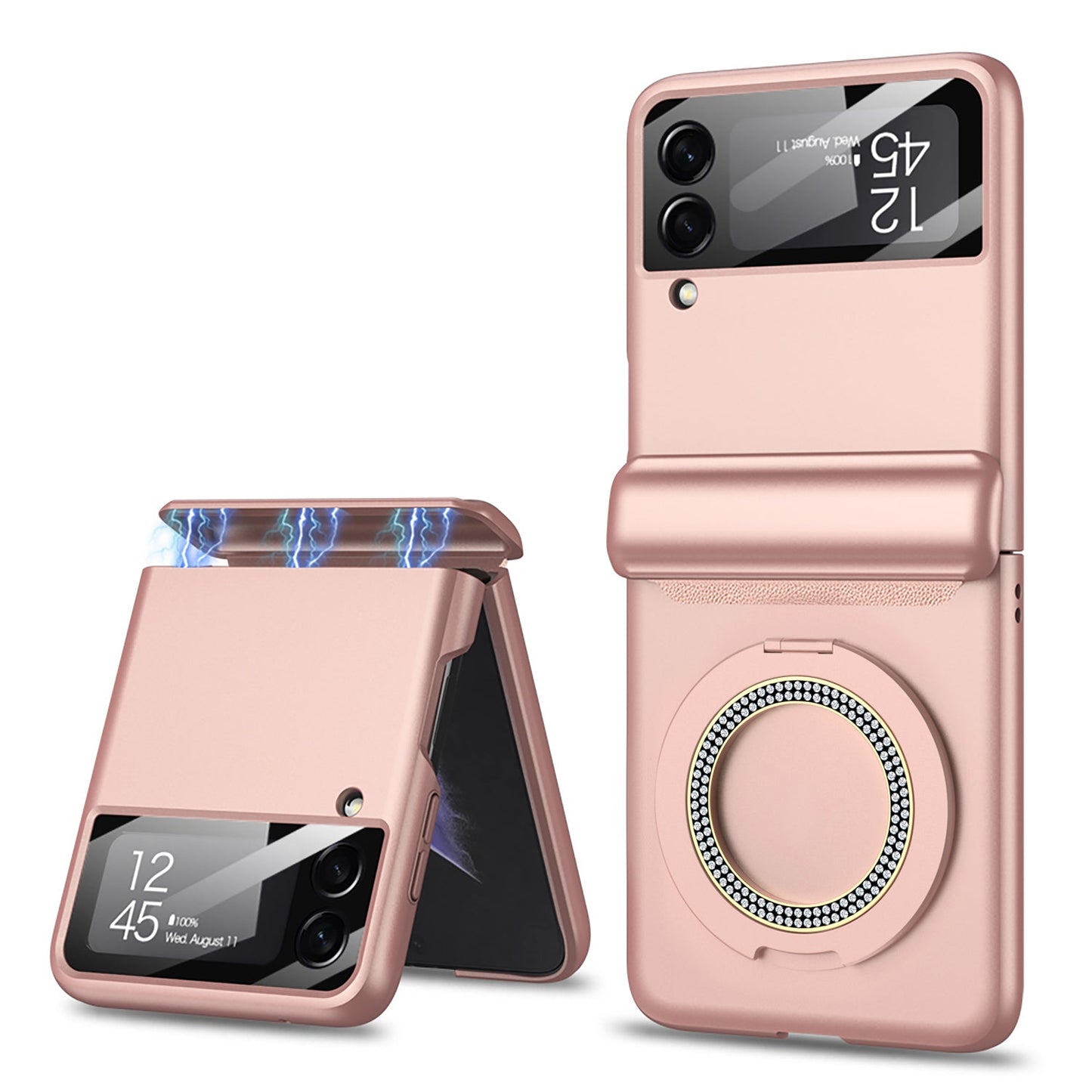 Magnetic Hinge Bracket All-included Shockproof Phone Case For Samsung Galaxy Flip 5/4/3
