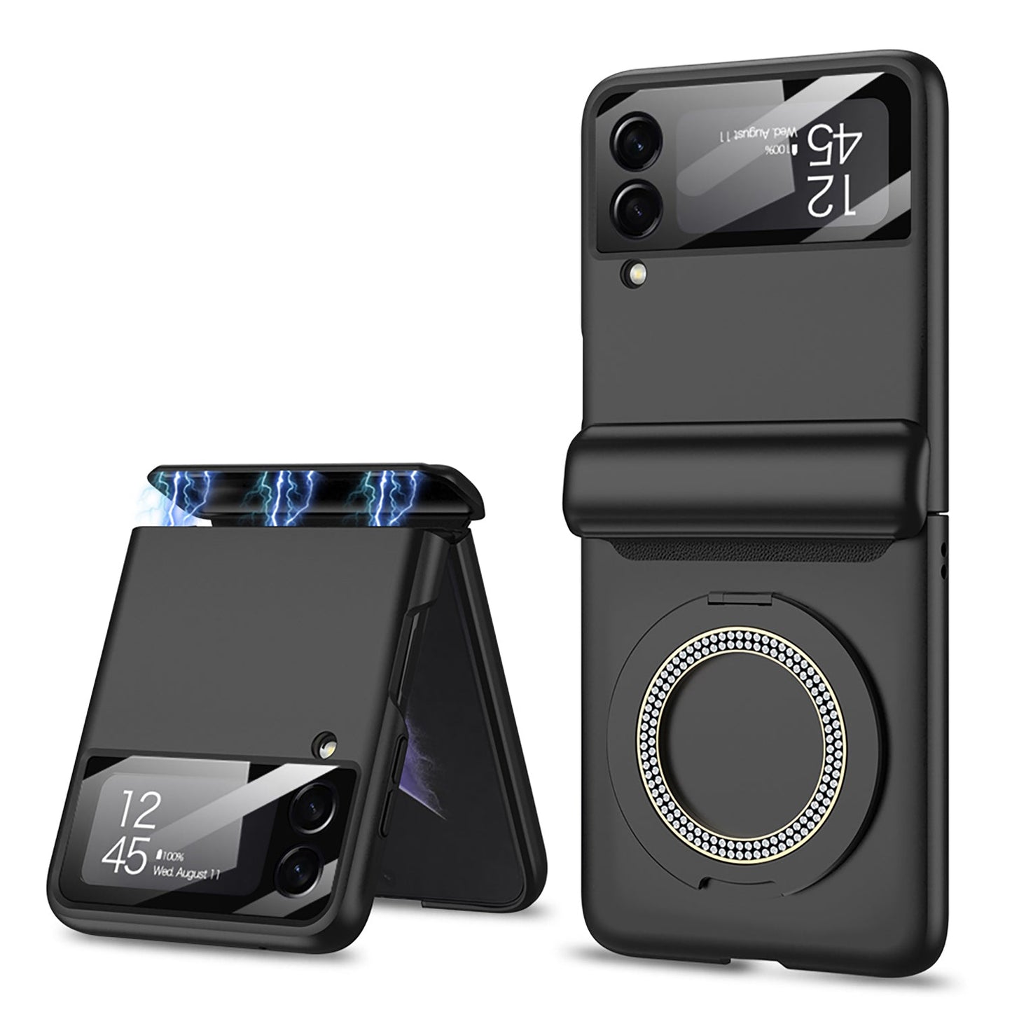 Magnetic Hinge Bracket All-included Shockproof Phone Case For Samsung Galaxy Flip 5/4/3
