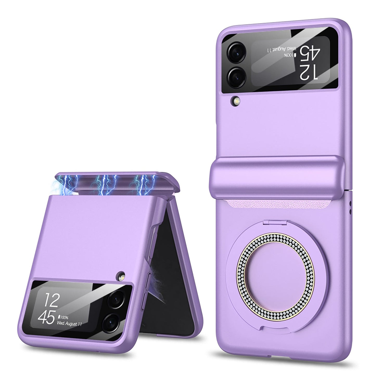 Magnetic Hinge Bracket All-included Shockproof Phone Case For Samsung Galaxy Flip 5/4/3