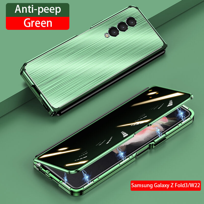 Magnetic Brushed Metal Anti-Fall Case for Samsung Galaxy Z Fold4 Fold3 5G - GiftJupiter