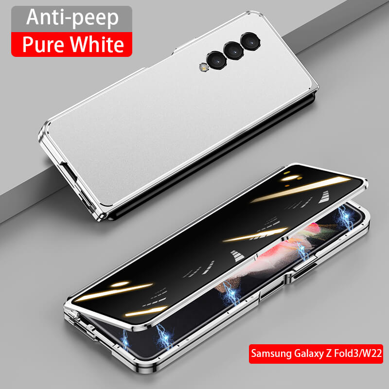 Privacy Magnetic Metal Matte Anti-fall Protective Case For Samsung Galaxy Z Fold3 5G - GiftJupiter
