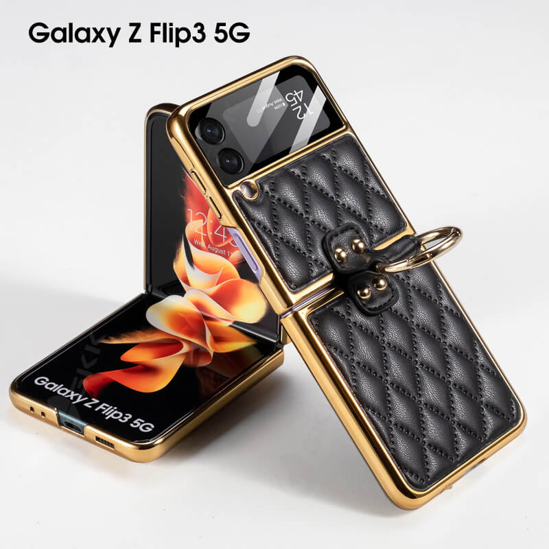 Creative Electroplating Diamond Protective Cover For Samsung Galaxy Z Flip4 Flip3 5G - GiftJupiter