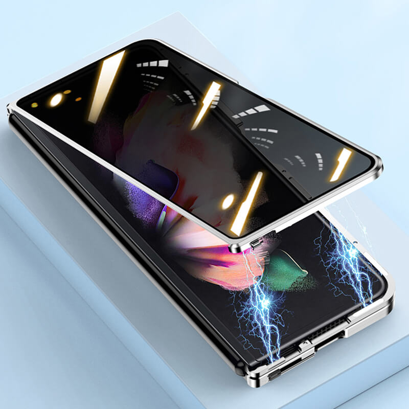 Limited Edition Magnetic Metal Anti-fall HD Protective Case For Samsung Galaxy Z Fold3 5G - GiftJupiter