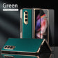 Luxury Cross Grain Leather Phone Case For Samsung Galaxy Z Fold 3 5G - GiftJupiter