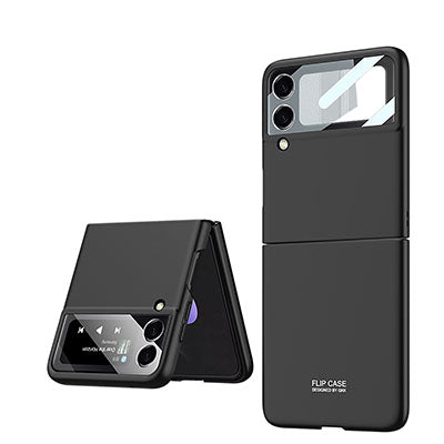 With S Pen Slot Solid Matte Ultra Slim Hard Shockproof Full Protection Cover For Galaxy Z Flip3 5G - GiftJupiter