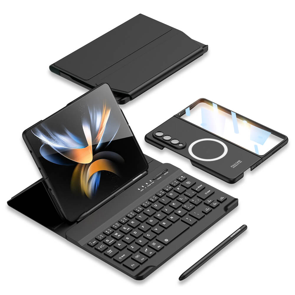 Galaxy Z Fold4 Fold3 High Quality Business Keyboard Case - GiftJupiter