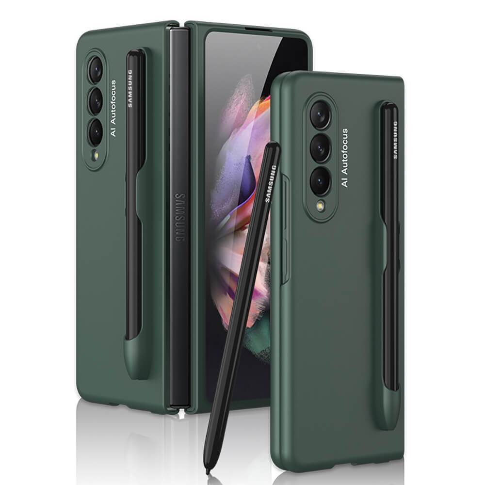 Ultra-thin Pen Slot Business Case for Samsung Galaxy Z Fold 3 5G - GiftJupiter
