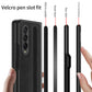 Luxury Leather Cover With Velcro Pen Slot For Samsung Galaxy Z Fold 3 5G - GiftJupiter