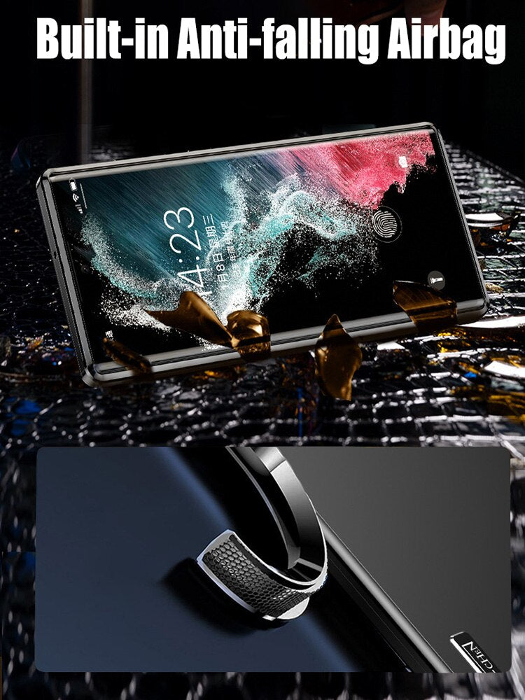 Newest Magnetic Close Aluminum Alloy Metal Case For Samsung Galaxy S24 S23 S22 S21 Series