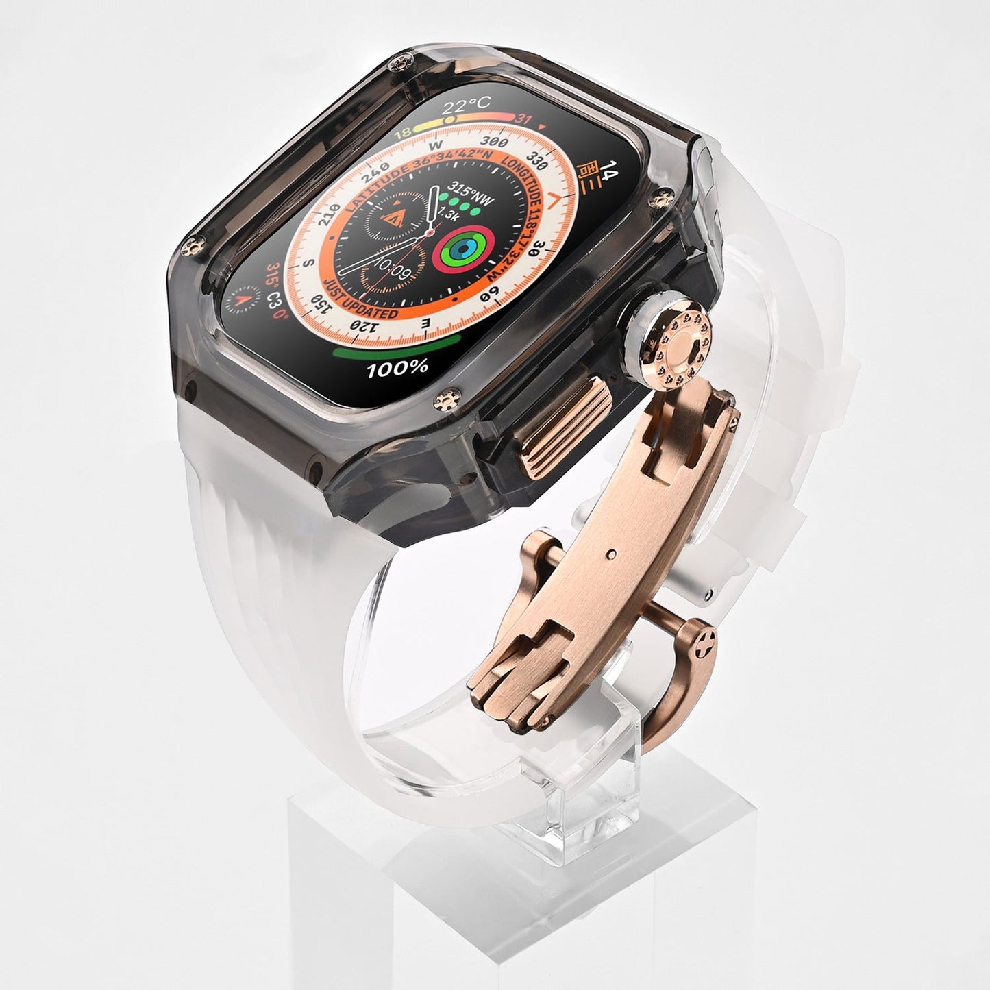 Luxury Case Strap For Apple Watch Series 44/45 mm - mycasety2023 Mycasety