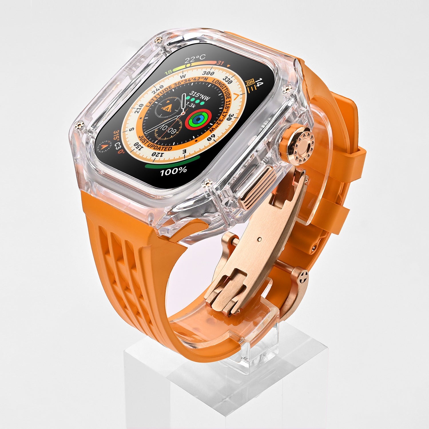 Luxury Case Strap For Apple Watch Series 44/45 mm - mycasety2023 Mycasety