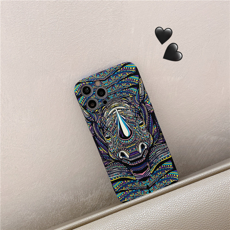 Luminous Animal Totem iPhone Case