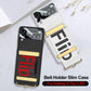 Original Leather Strap Holder Back Screen Glass Hard Cover For Samsung Z Flip4 Flip3 5G - GiftJupiter