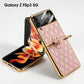 Creative Electroplating Diamond Protective Cover For Samsung Galaxy Z Flip4 Flip3 5G - GiftJupiter