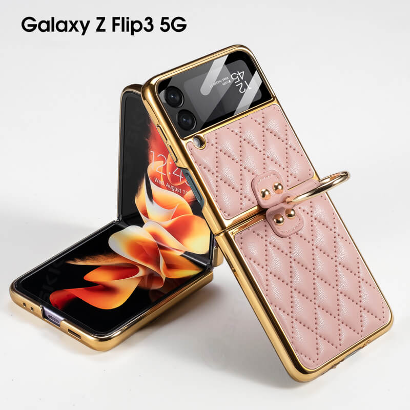 Creative Electroplating Diamond Protective Cover For Samsung Galaxy Z Flip4 Flip3 5G - GiftJupiter