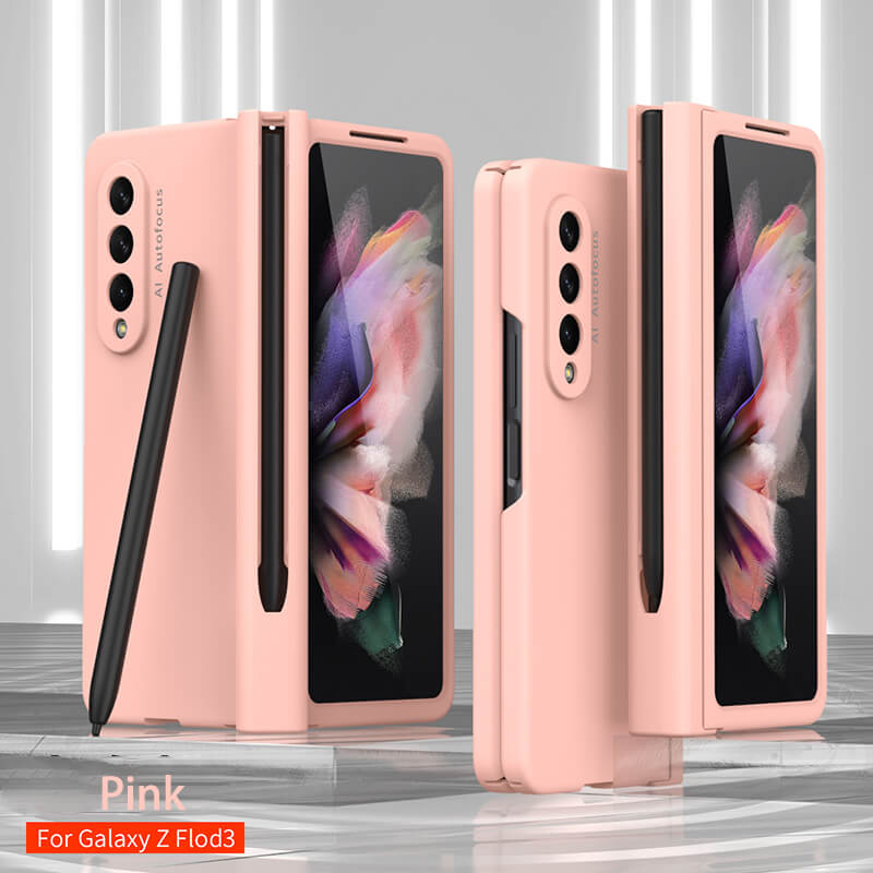Luxury Hinge Shell Screen Protector Film Case For Samsung Galaxy Z Fold3 5G - GiftJupiter