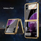 Space Luxury Plating Frame Anti-knock Protection Glass Case For Samsung Galaxy Z Flip3 - GiftJupiter