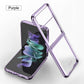 Plating Frame Transparent Back Hard Shockproof Full Protection Cover for Samsung Galaxy Z Flip3 5G - GiftJupiter