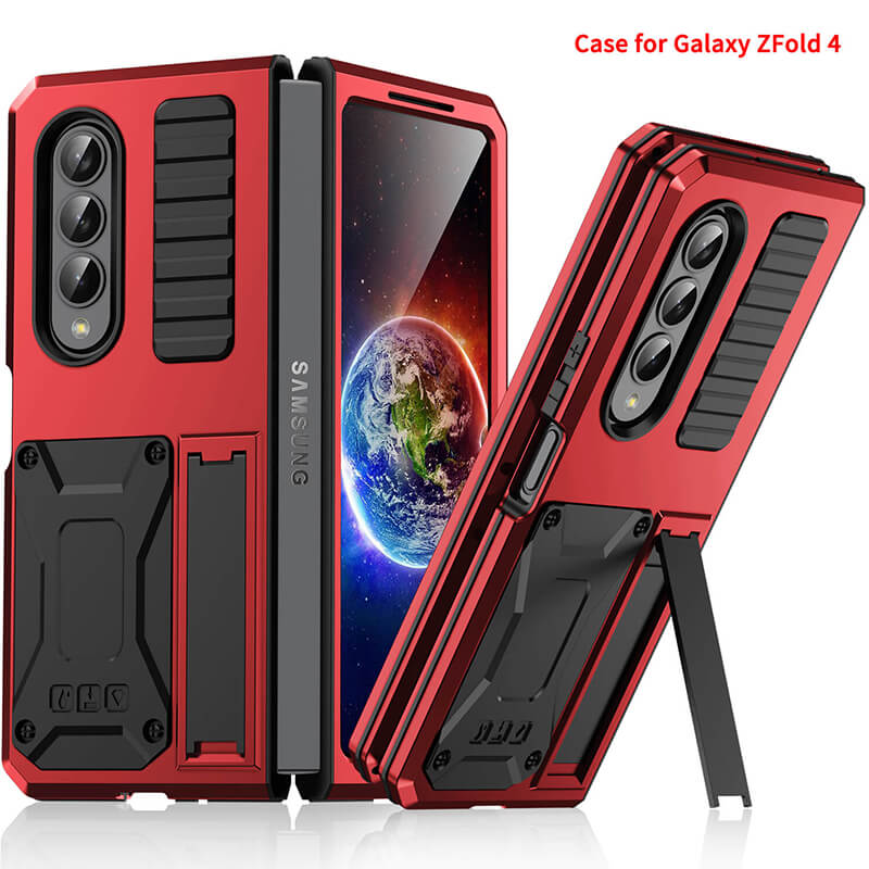 Armor Duty Shock-resistant Dustproof Full Protection Kickstand Cover for Galaxy Z Fold4 5G - GiftJupiter