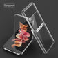 Plating Frame Transparent Back Hard Shockproof Full Protection Cover for Samsung Galaxy Z Flip3 5G - GiftJupiter
