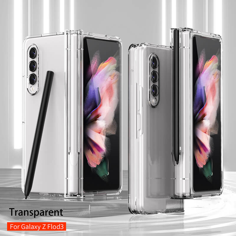 Luxury Hinge Shell Screen Protector Film Case For Samsung Galaxy Z Fold3 5G - GiftJupiter