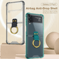 Transparents Airbag Ring Holder Anti-knock Protection Cover For Samsung Galaxy Z Flip 3 5G - GiftJupiter