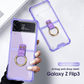Transparents Airbag Ring Holder Anti-knock Protection Cover For Samsung Galaxy Z Flip 3 5G - GiftJupiter