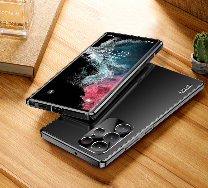 Newest Magnetic Close Aluminum Alloy Metal Case For Samsung Galaxy S24 S23 S22 S21 Series