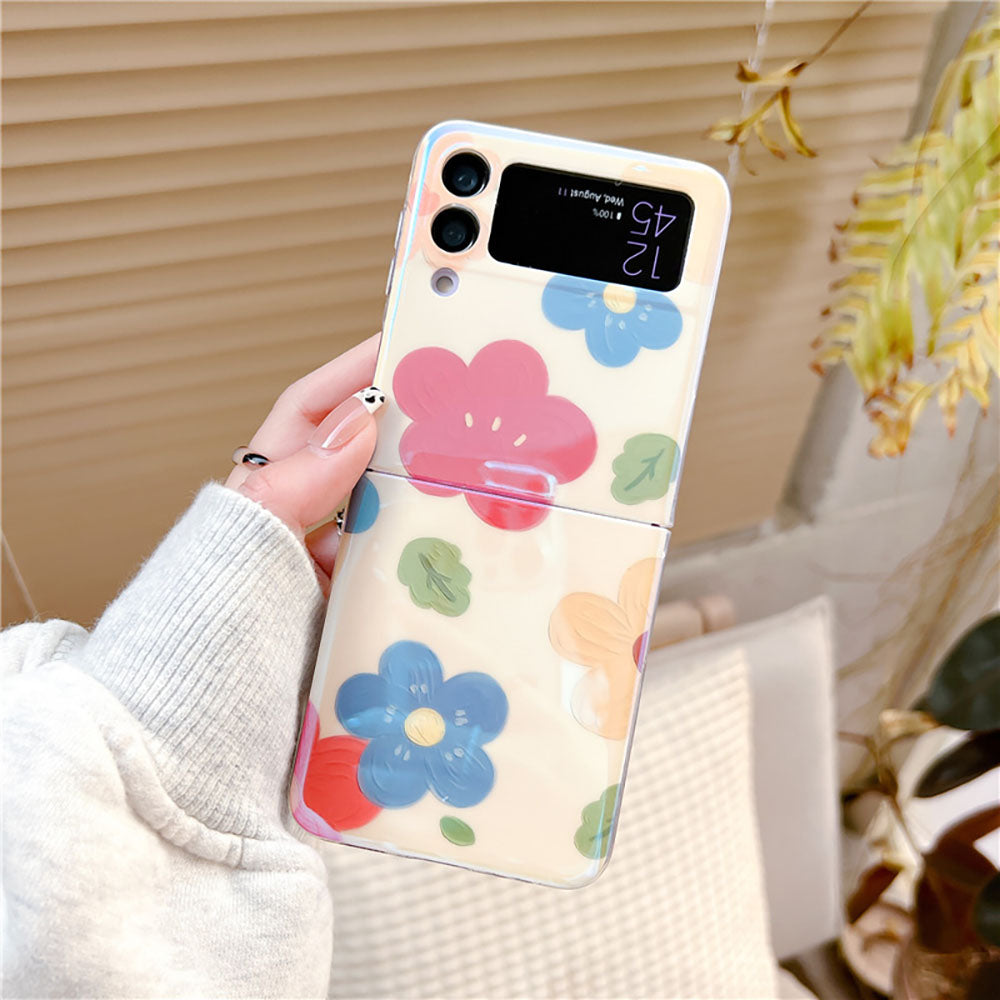 Oil Painting Flower Samsung Galaxy Flip4 Flip3 Case